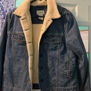 Ll Bean Sherpa Jean Jacket | Poshmark